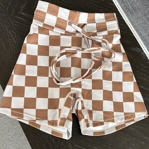 BRAND NEW Labeled Bold checkered spandex